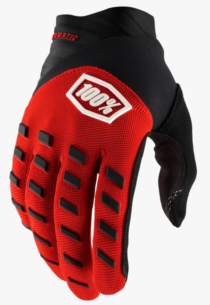 Перчатки 100% AIRMATIC Glove [Red/Black], S (8)