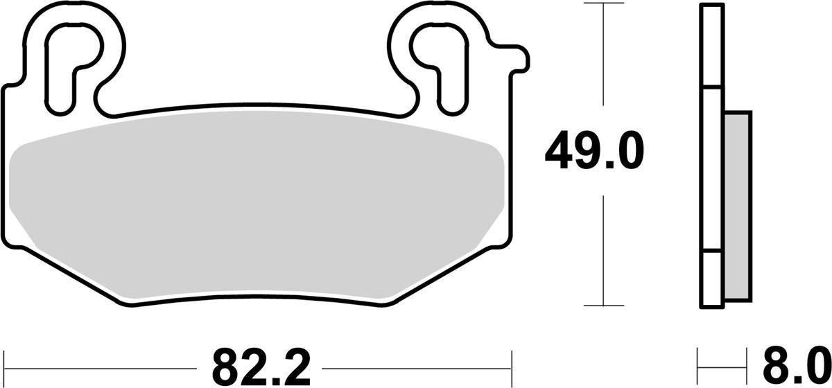 Гальмівні колодки SBS Performance Front Brake Pads, EVO Sinter