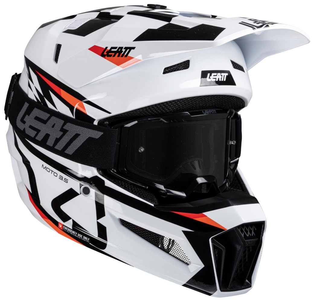 Шолом LEATT Moto 3.5 Helmet + Goggle [White]