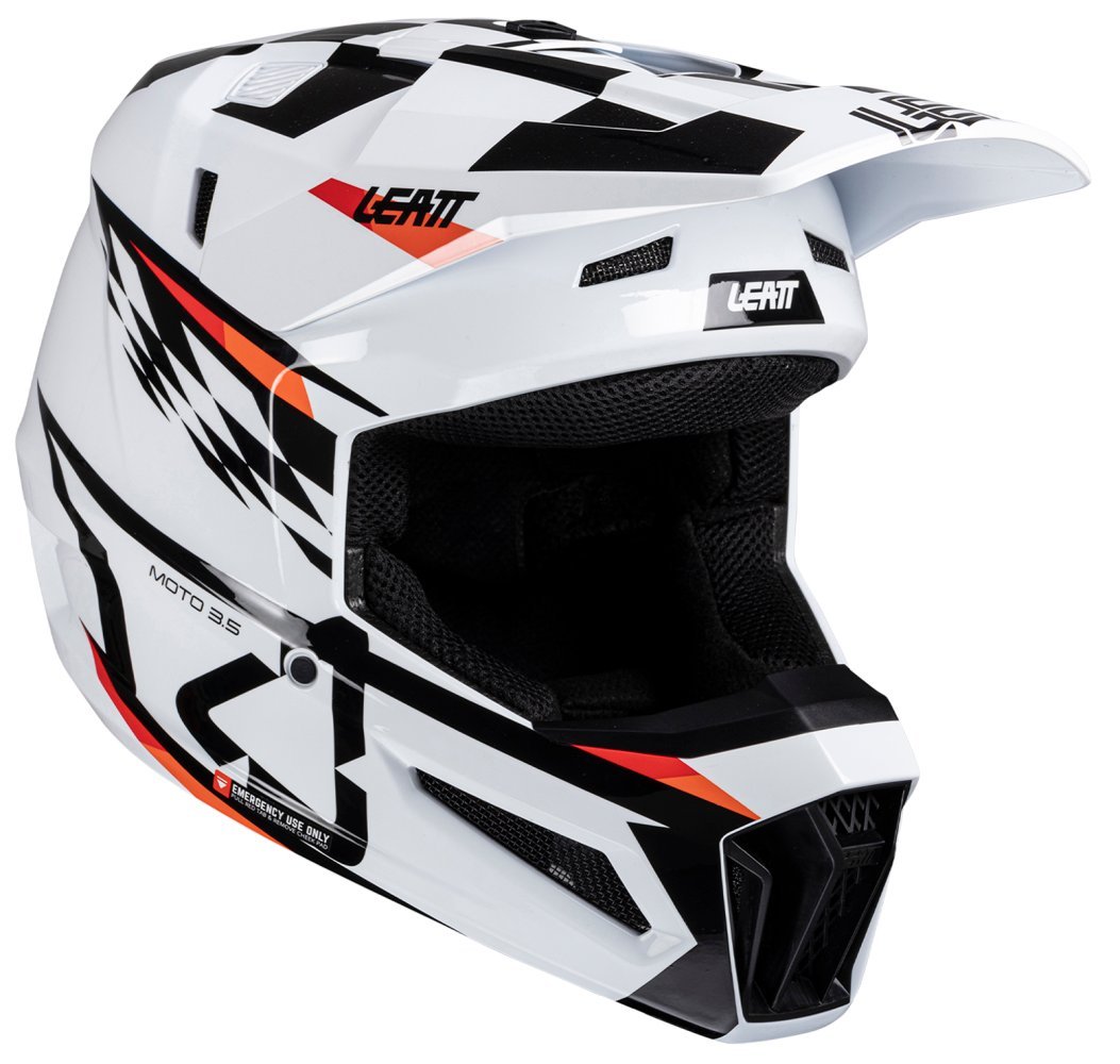Шолом LEATT Moto 3.5 JR Helmet + Goggle [White]