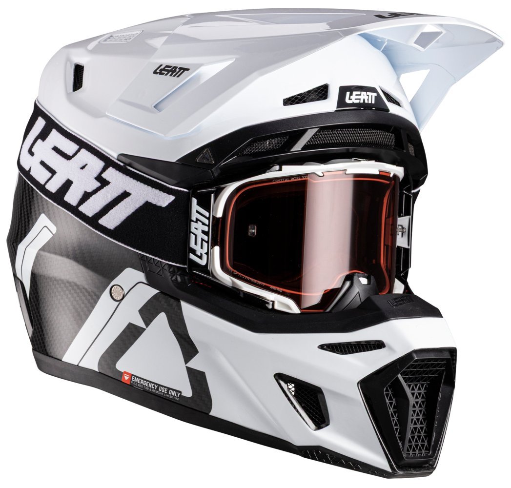 Шолом LEATT Moto 9.5 Helmet + Goggle [White]