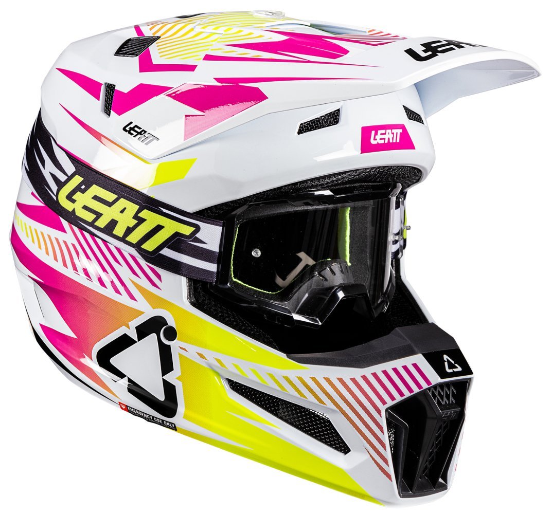 Шолом LEATT Moto 3.5 Helmet + Goggle [Storm Pink]