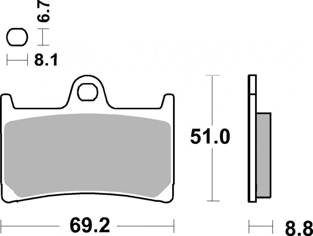 Гальмівні колодки SBS Maxi Sinter Brake Pads, Sinter