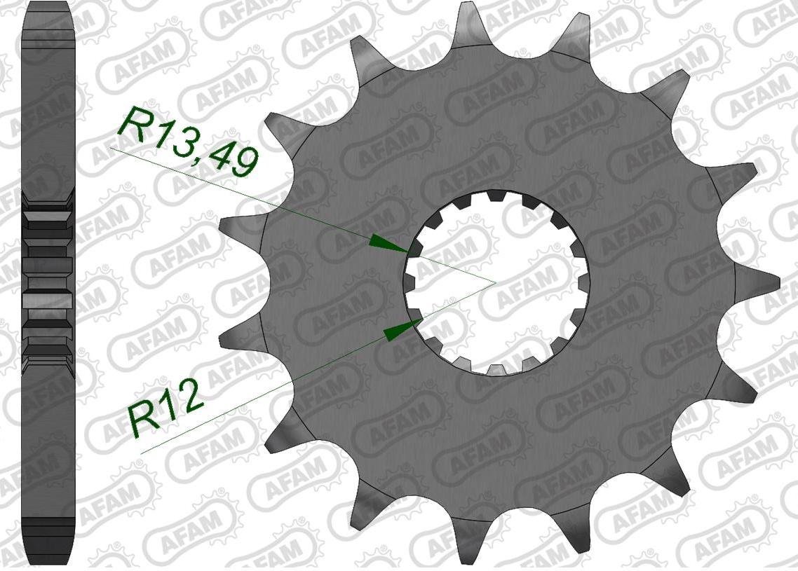 Зірка AFAM 530 Sprocket - Suzuki, 17z