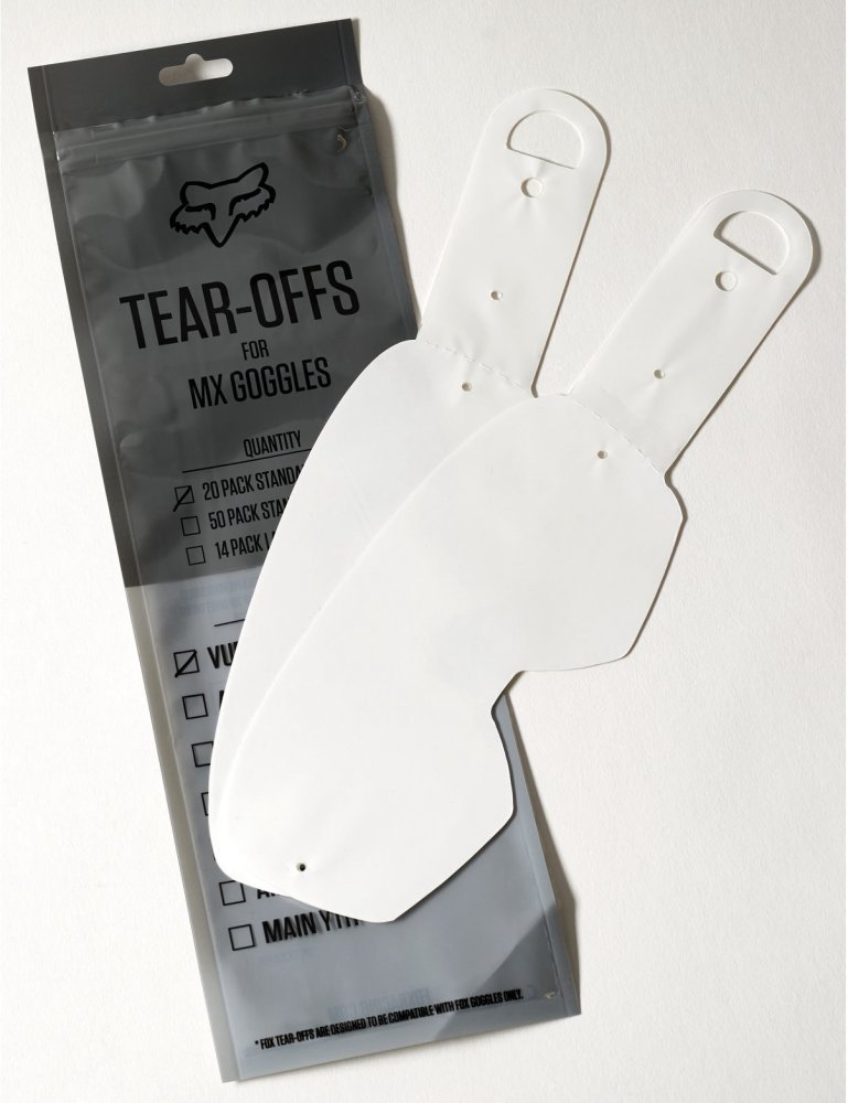 Зривки FOX VUE Tear-Offs - 20 pack, No Size