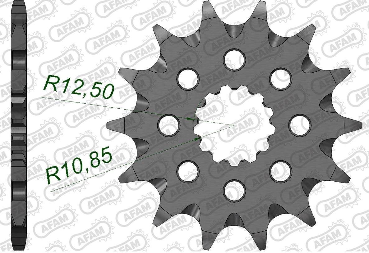 Зірка AFAM 520 Grooved Sprocket - Yamaha, 14z