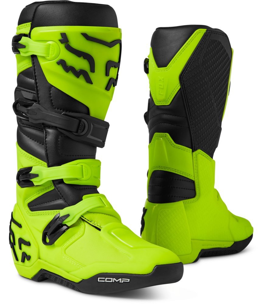 Мотоботи FOX COMP Boot [Flo Yellow], 10