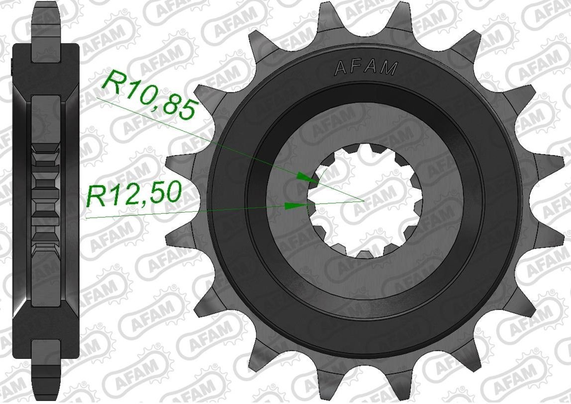 Зірка AFAM 525 Rubber Sprocket - Suzuki, 15z