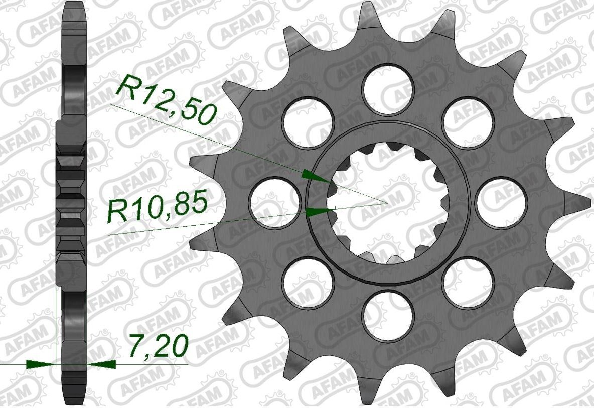 Зірка AFAM 520 Sprocket - Suzuki, 15z