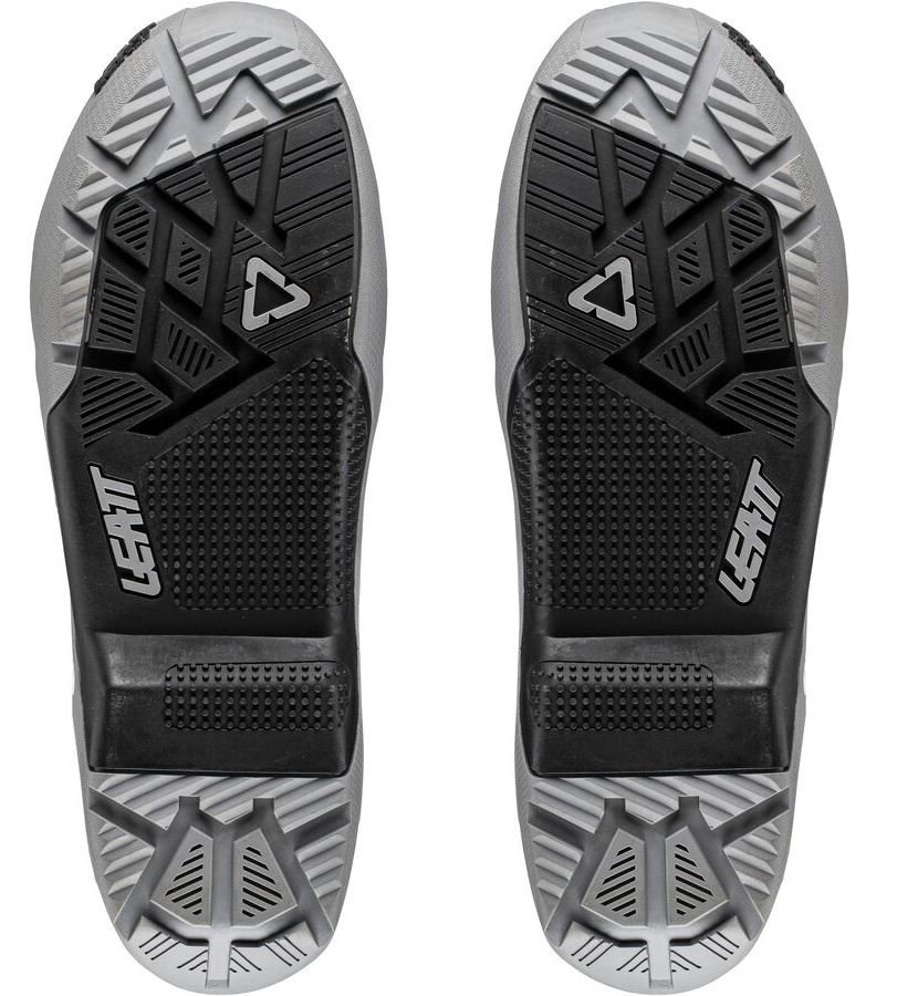 LEATT Sole GPX 4.5 / 5.5 Boots ENDURO Pair [Grey/Black], 12.5