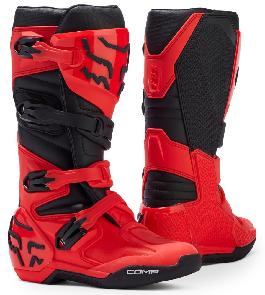 Мотоботи FOX COMP Youth Boot [Flo Red], 1