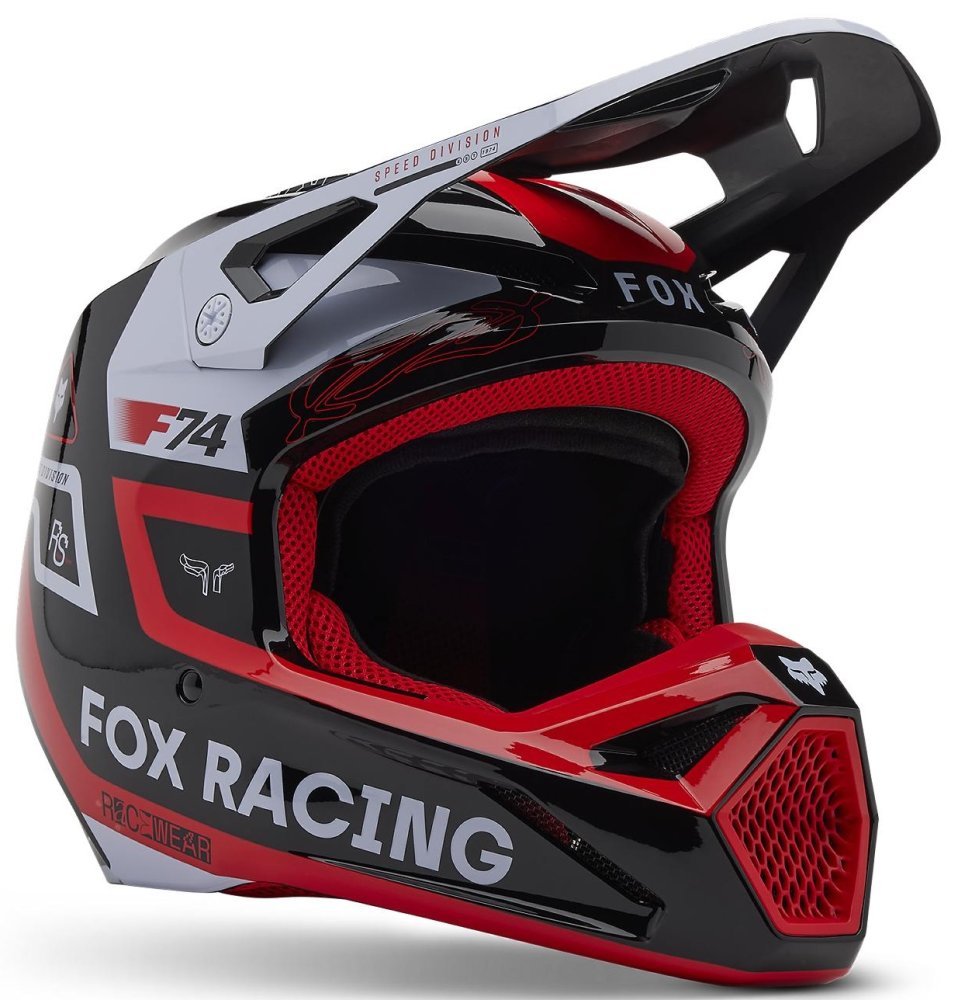 Шолом FOX V1 Youth Helmet - RACE SPEC [Flo Red]