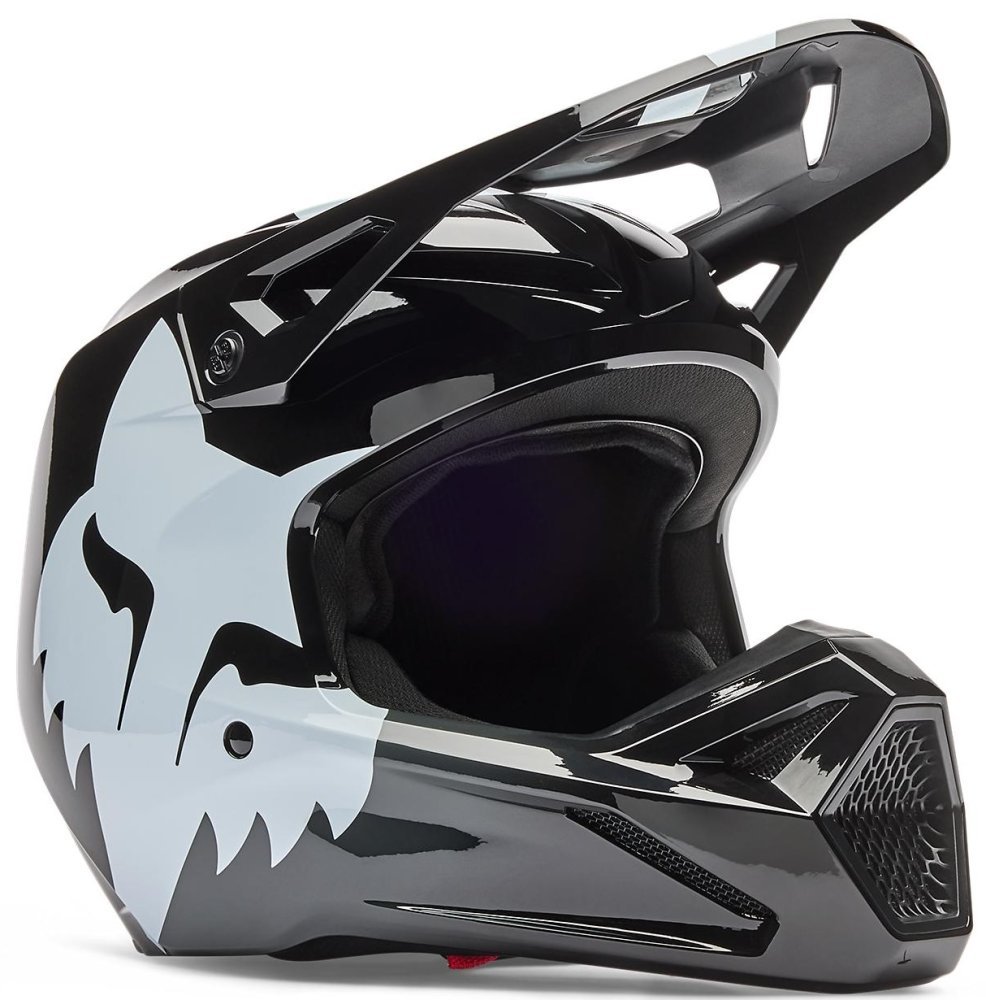 Шолом FOX V1 Youth Helmet - SHIELD [Black]