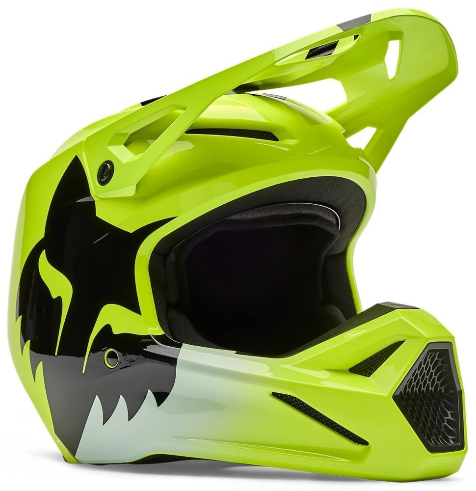 Шолом FOX V1 Youth Helmet - SHIELD [Flo Yellow]