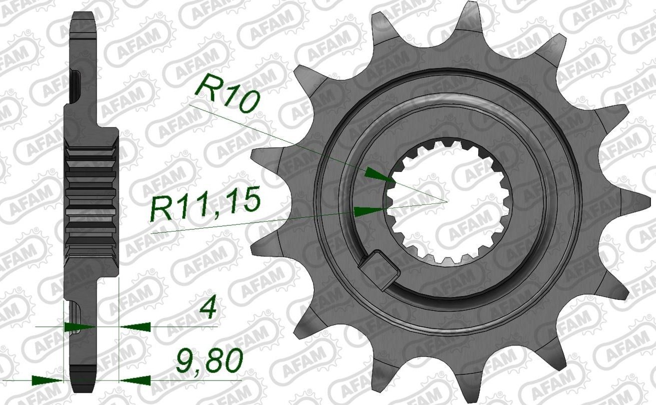 Зірка AFAM 520 Sprocket - Sherco, 13z
