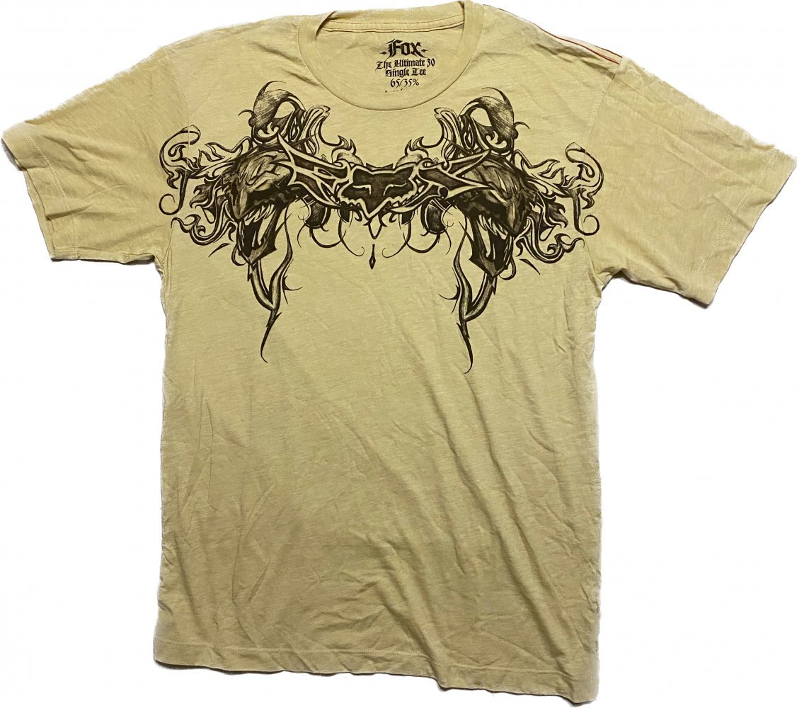 Футболка FOX HEATHERED Short Sleeve Tee - GARGOYLE [Khaki]