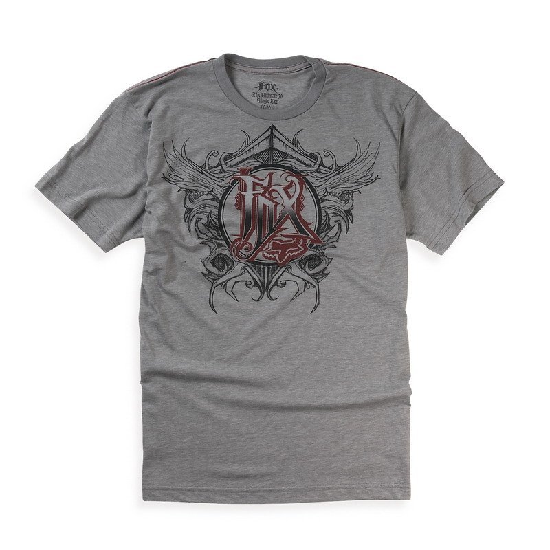Футболка FOX HEATHERED Short Sleeve Tee - REACTION [Grey]