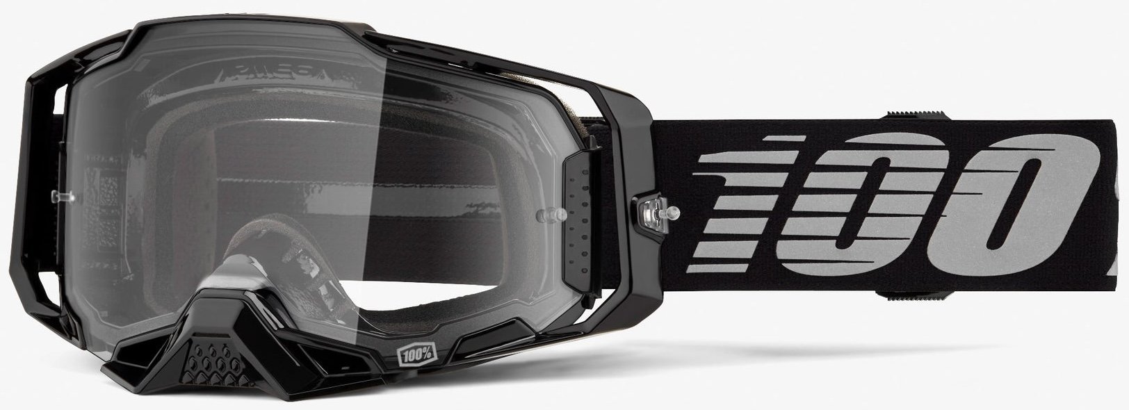Окуляри 100% ARMEGA Goggle [Black], Clear Lens