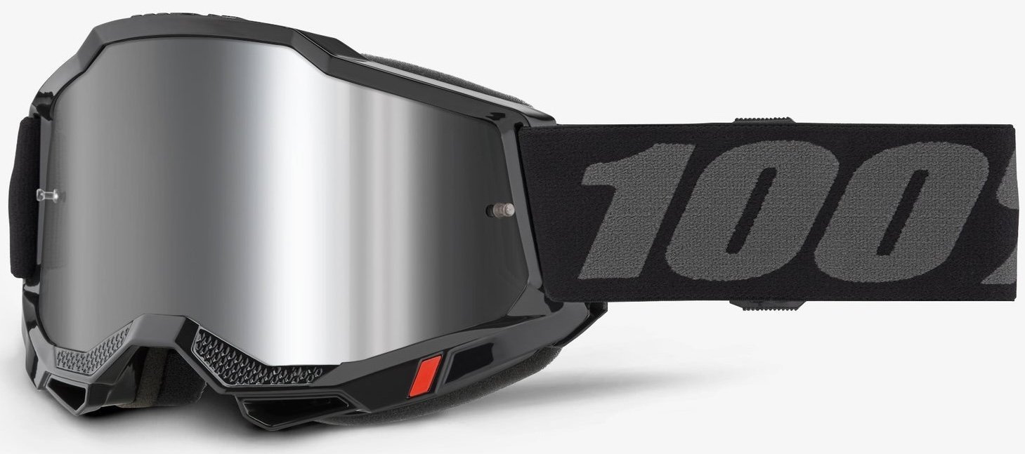Окуляри 100% ACCURI 2 Goggle [Black], Mirror Silver Lens