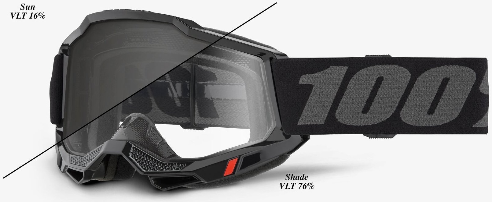 Окуляри 100% ACCURI 2 OTG/UTV/ATV Goggle [Black], Photochromic Lens