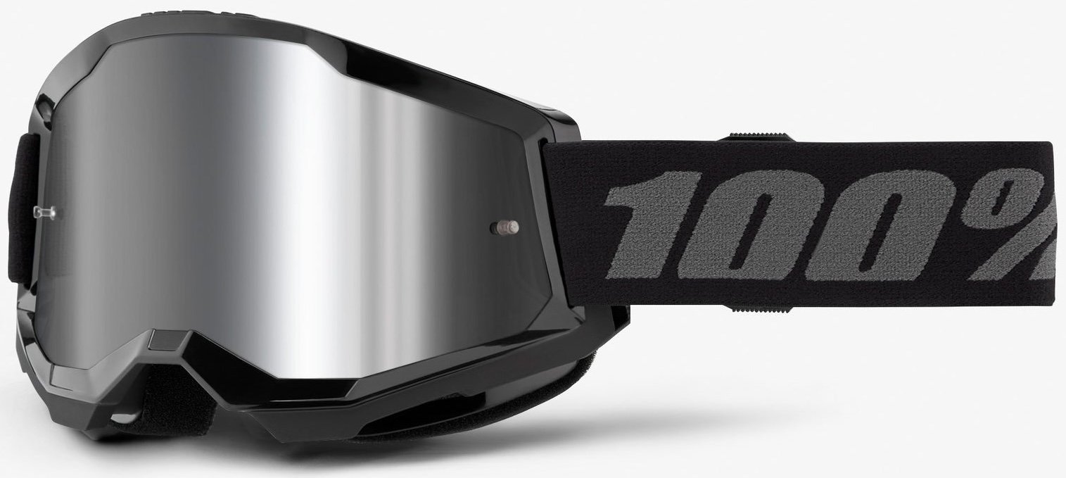 Окуляри 100% STRATA 2 Goggle [Black], Mirror Silver Lens