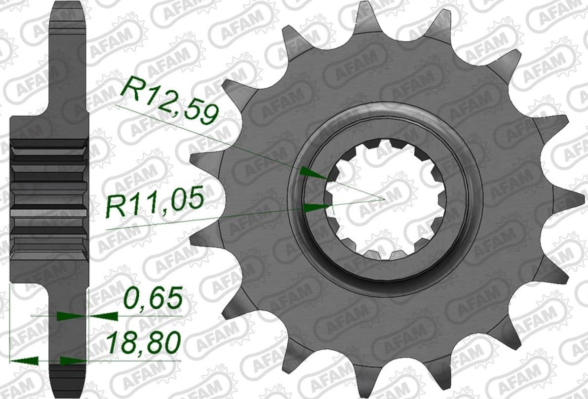 Зірка AFAM 530 Sprocket - Ducati, 15z
