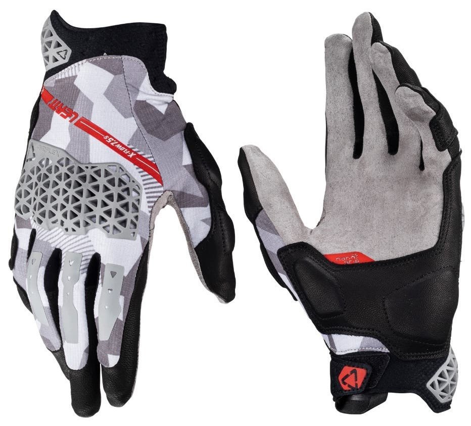 Перчатки LEATT 7.5 X-Flow Adventure Short Glove [Steel], M (9)