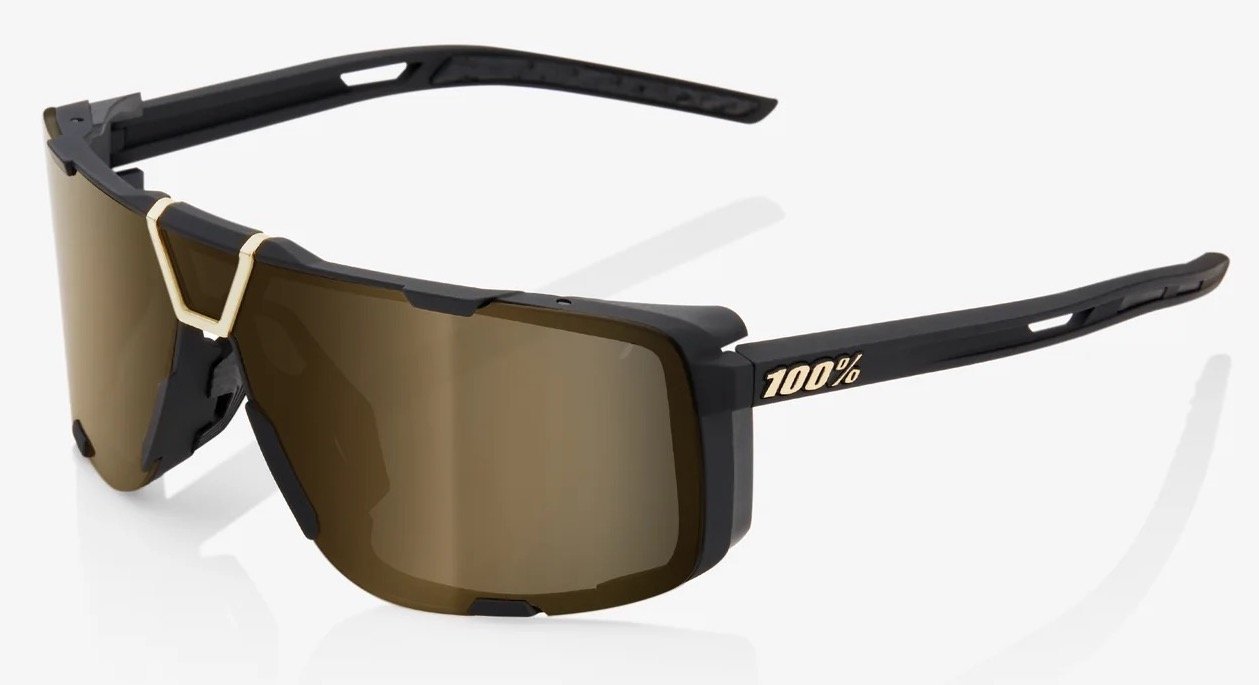 Окуляри 100% EastCraft+ Sunglasses [Soft Tact Black], Mirror Gold Lens