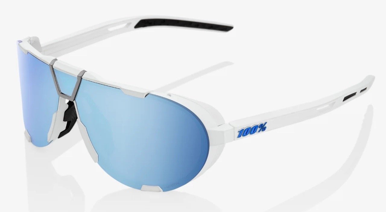 Окуляри 100% WestCraft+ HiPER Sunglasses [Soft Tact White], HiPER Blue Lens