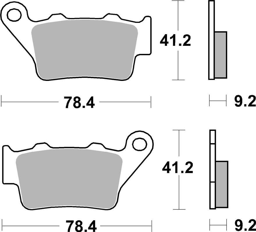Гальмівні колодки SBS Comp Brake Pads, Carbon