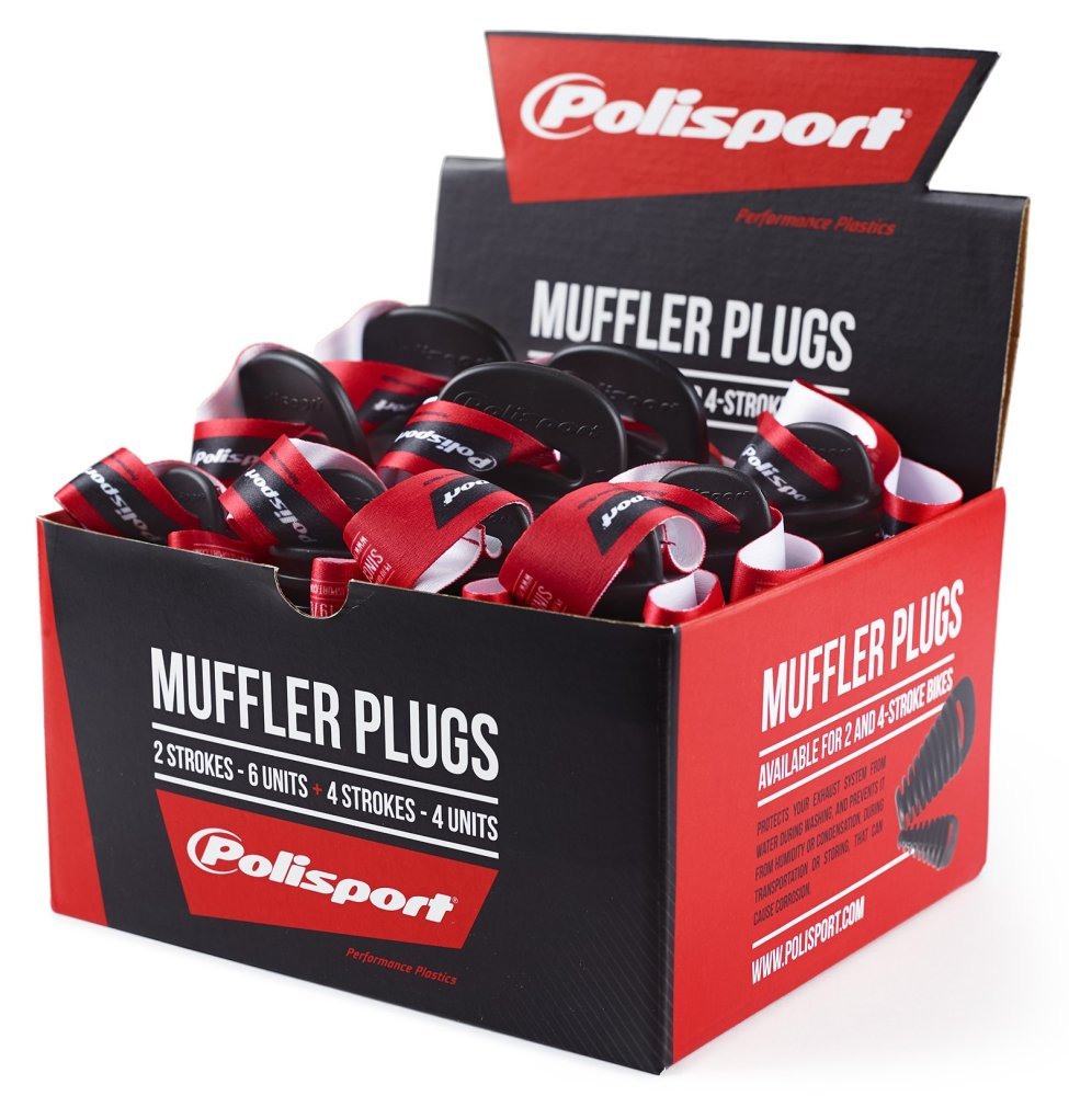 Заглушки глушника Polisport Muffler Plugs Set [Black], 2T/4T