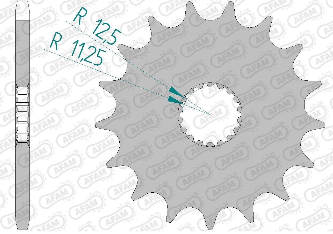 Зірка AFAM 520 Sprocket - Triumph, 17z