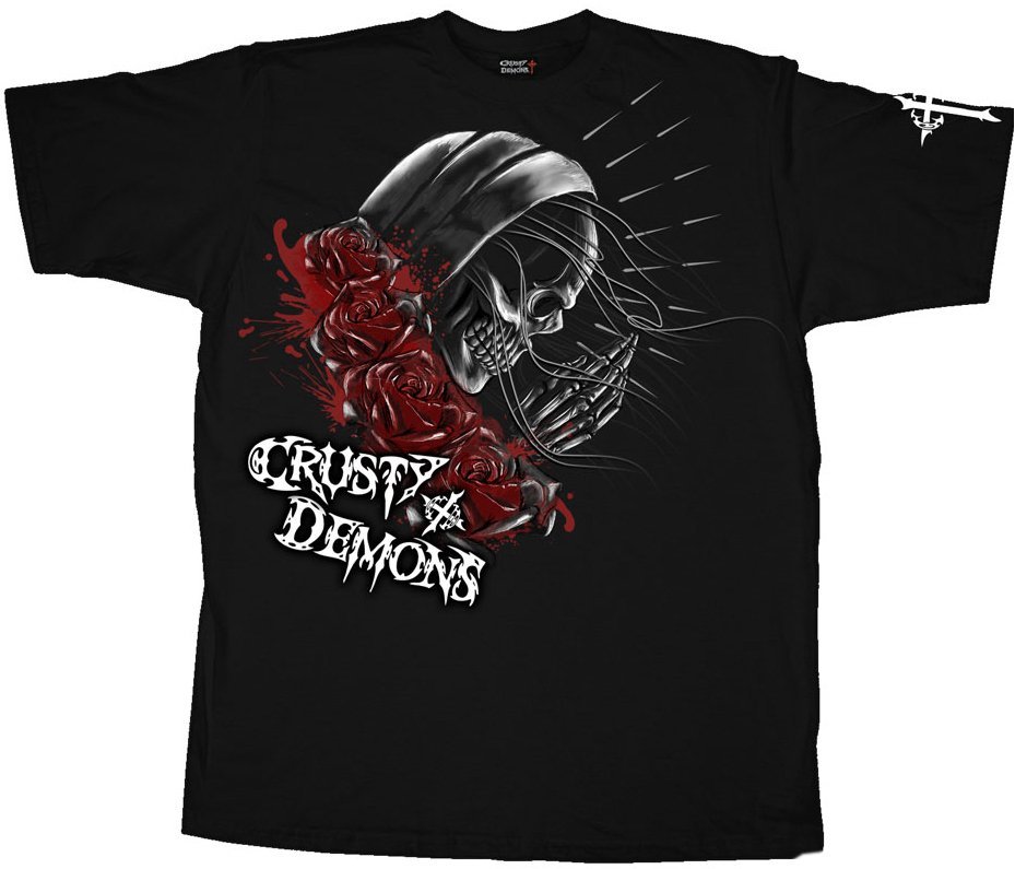 Футболка CRUSTY DEMONS Short Sleeve Tee - PRAY SKULL [Black]