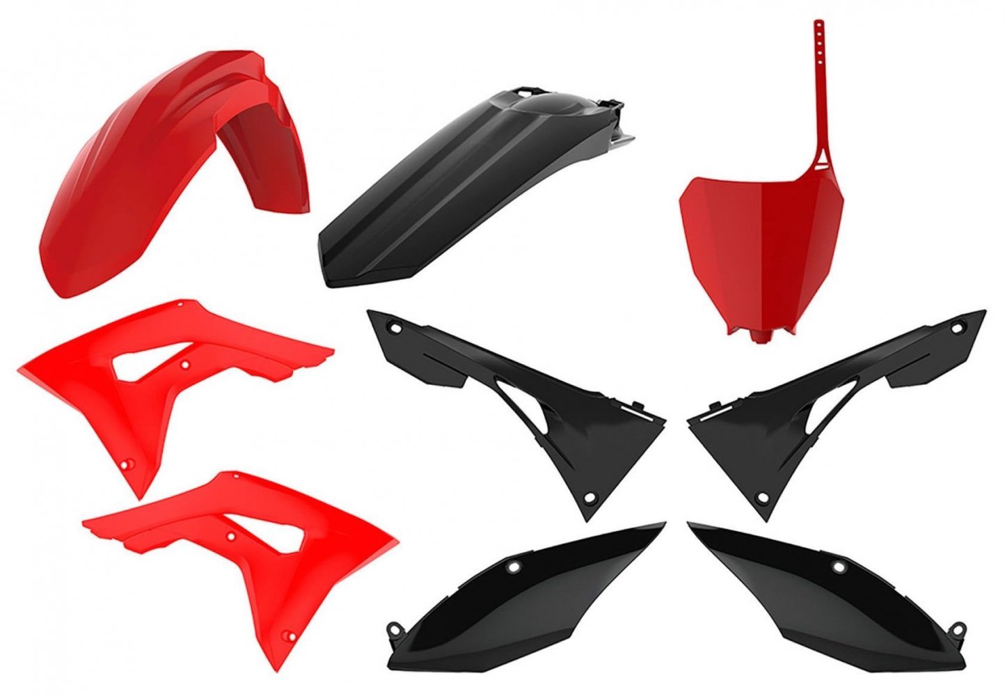 Пластик Polisport MX kit - Honda (17-) [Red/Black], Honda