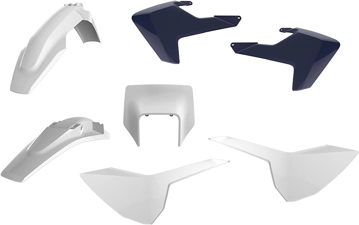 Пластик Polisport ENDURO kit - Husqvarna (17-) [White/Blue], Husqvarna