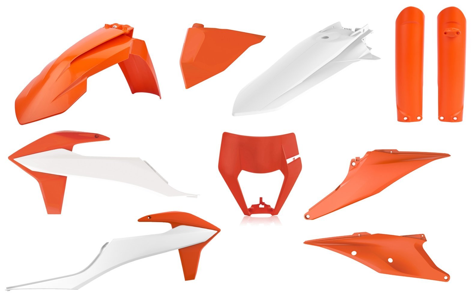 Пластик Polisport ENDURO kit - KTM (20-) [Orange/White], KTM