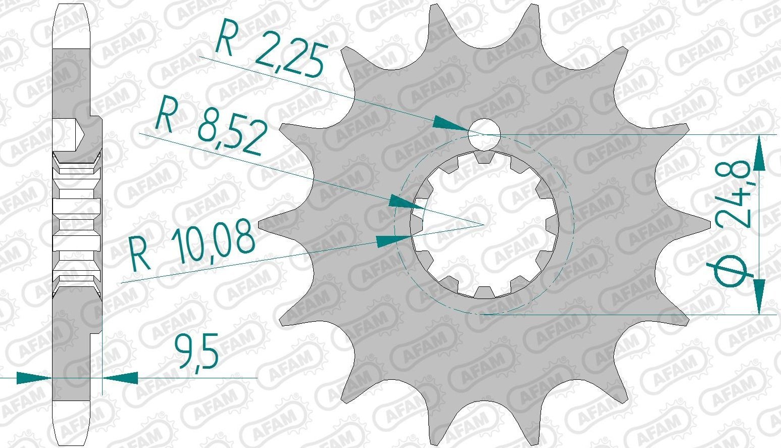 Зірка AFAM 428 Sprocket - KTM, 13z