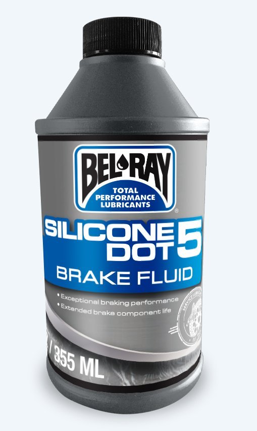 Гальмівна рідина Bel-Ray DOT 5 Brake Fluid - SILICONE  [355мл], Silicone