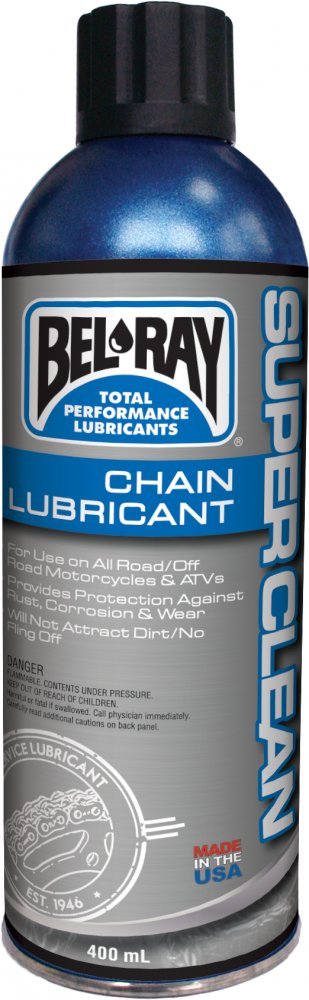 Мастило Bel-Ray Super Clean Chain Lube [400мл], Wet lube