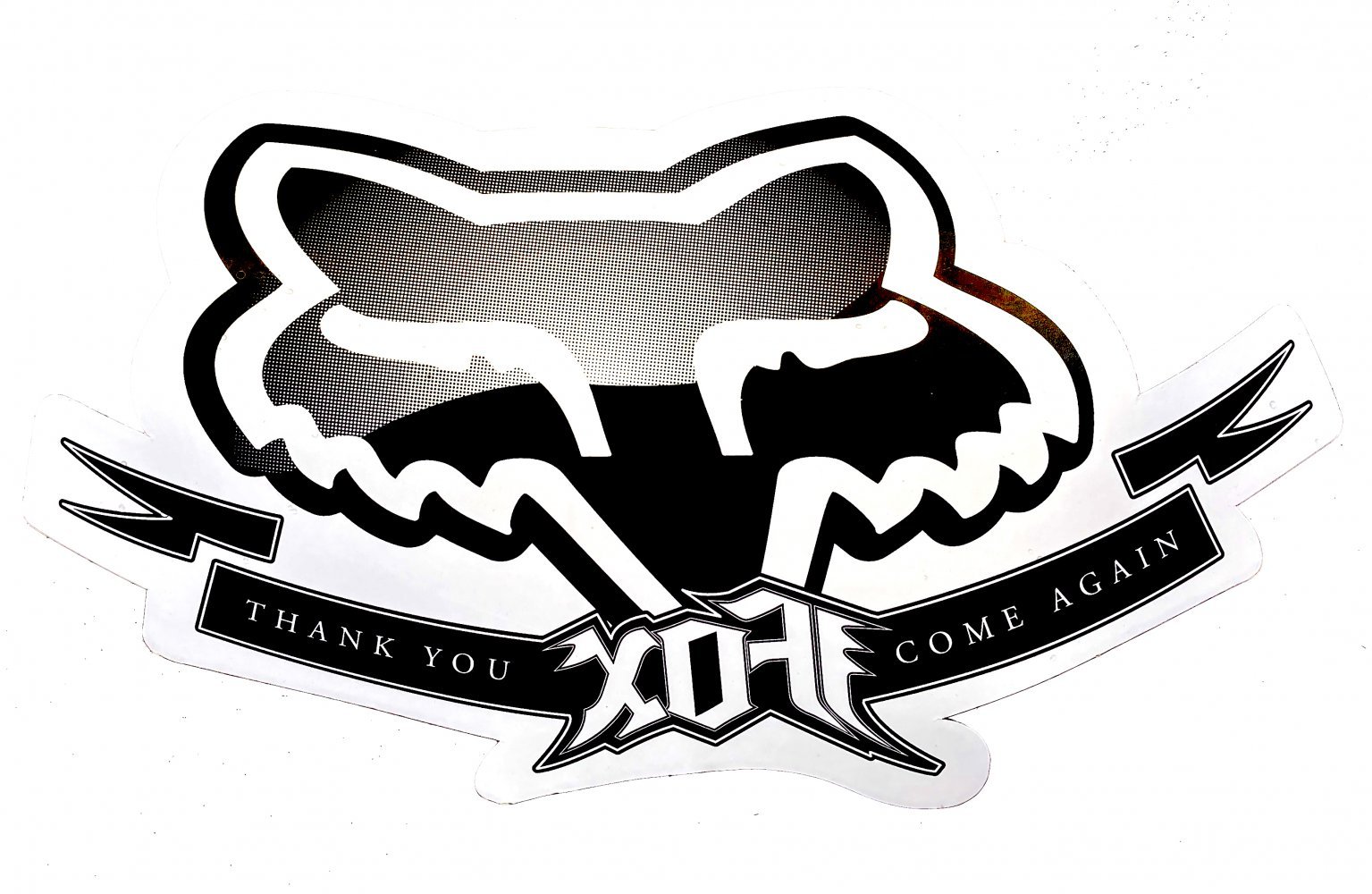 Наліпка FOX Authorized Dealer Window [Black]