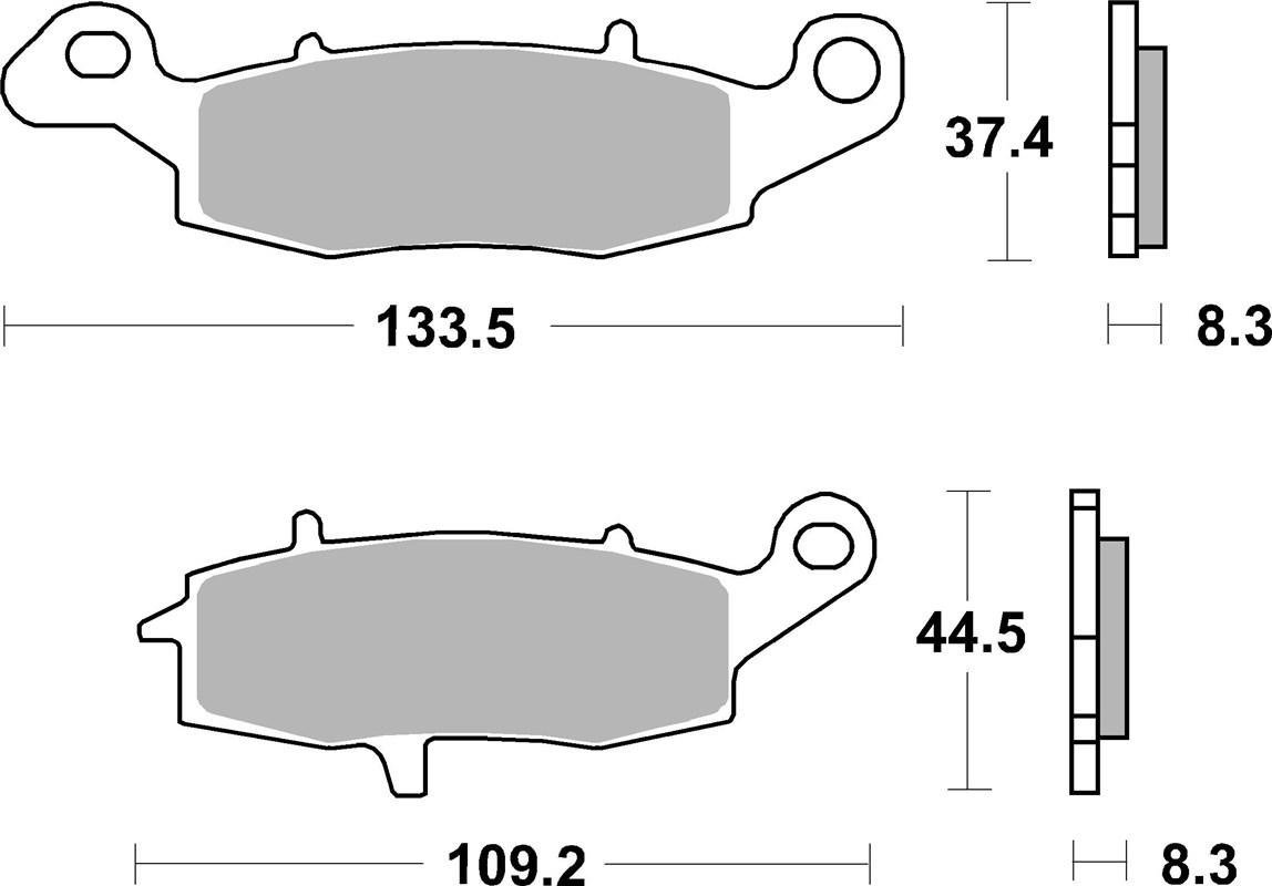 Гальмівні колодки Renthal RC-1 Front Brake Pads, Sintered