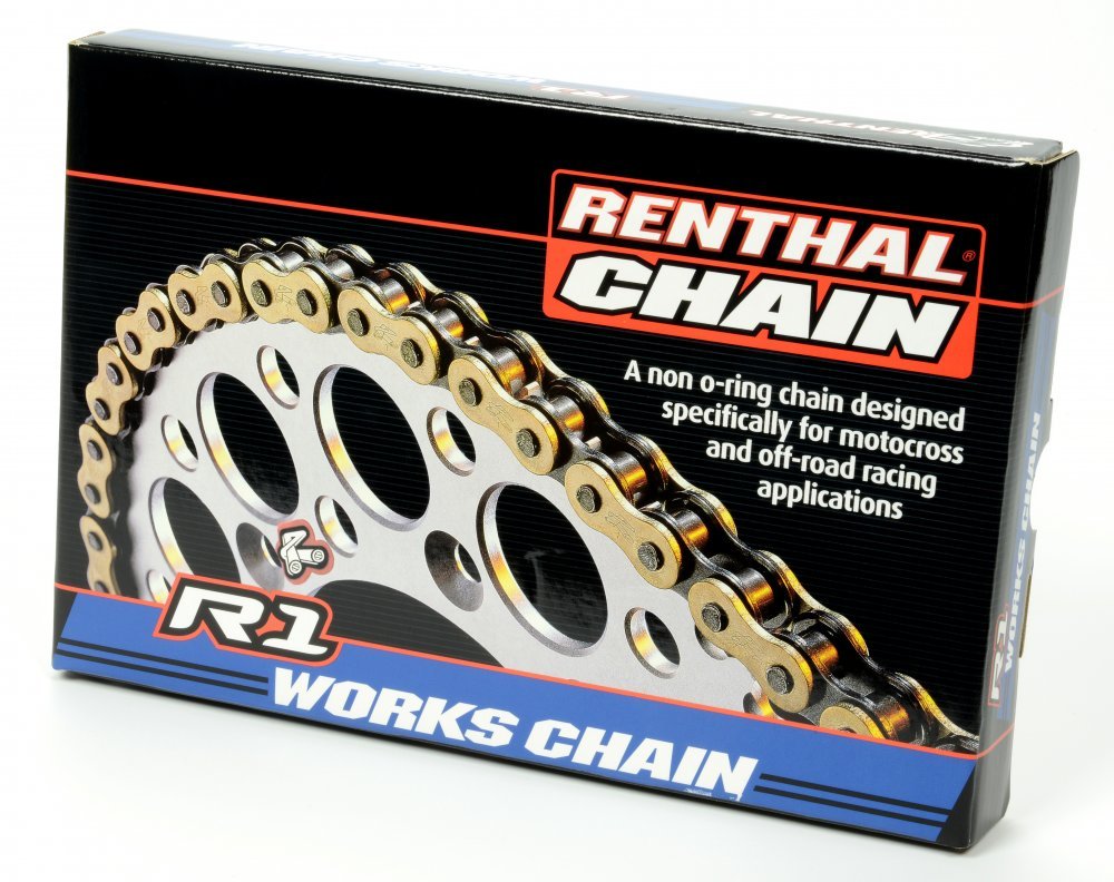 Ланцюг Renthal R1 Chain - 420 [Gold], 420-140L / No Seal