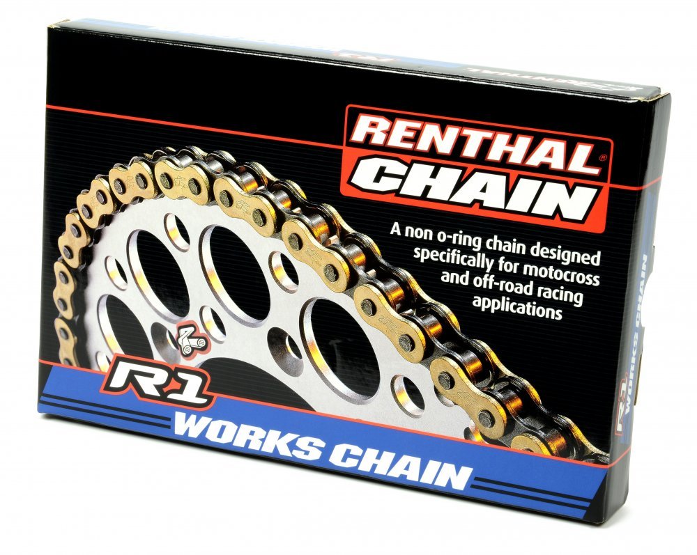 Ланцюг Renthal R1 Chain - 428 [Gold], 428-122L / No Seal