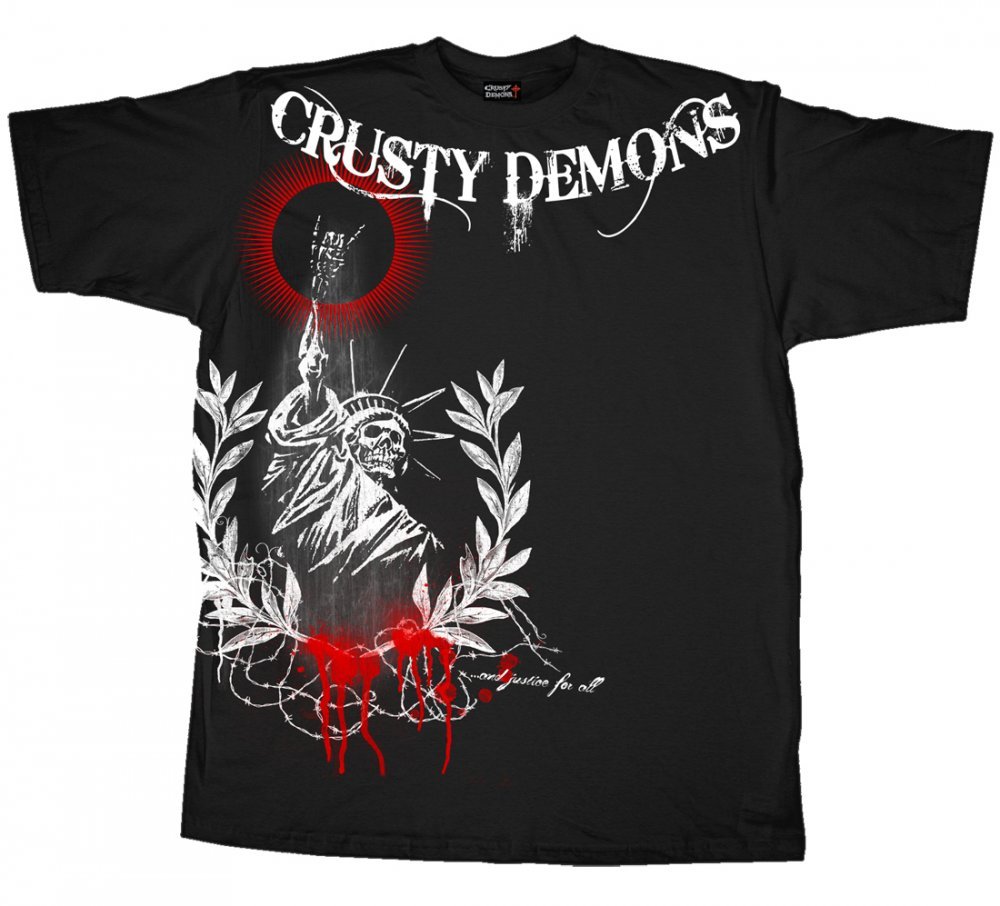 Футболка CRUSTY DEMONS Short Sleeve Tee - LIBERTY [Black]