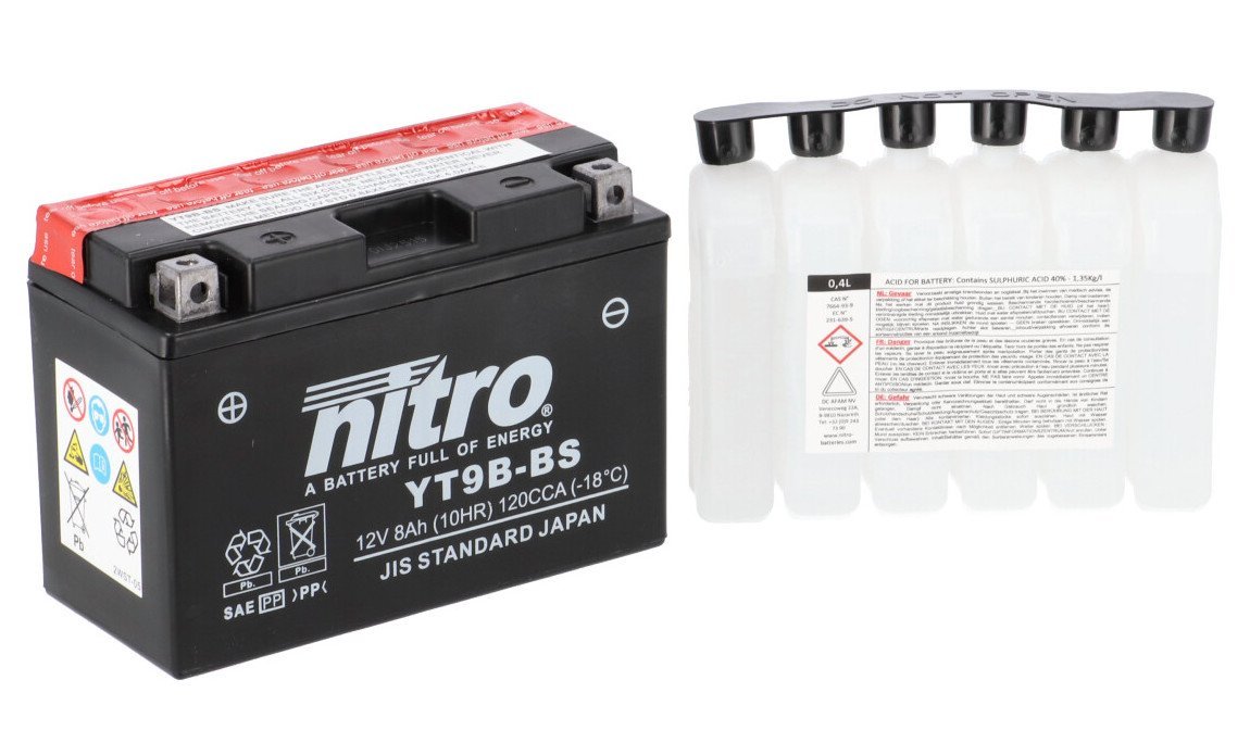 Акумулятор NITRO AGM Open Battery [8 Ah], CCA 120 (A)