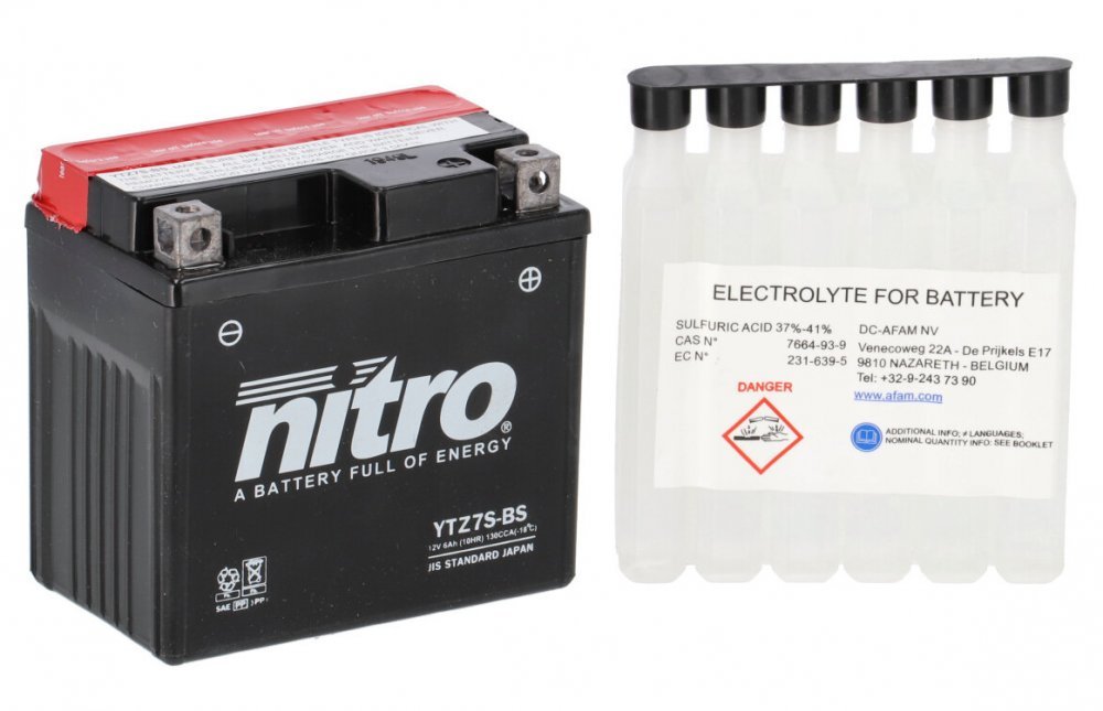 Акумулятор NITRO AGM Open Battery [6 Ah], CCA 130 (A)