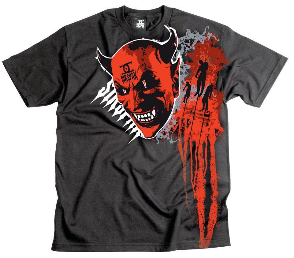 Футболка SIKSPAK Short Sleeve Tee - SATAN BLOOD [Black]
