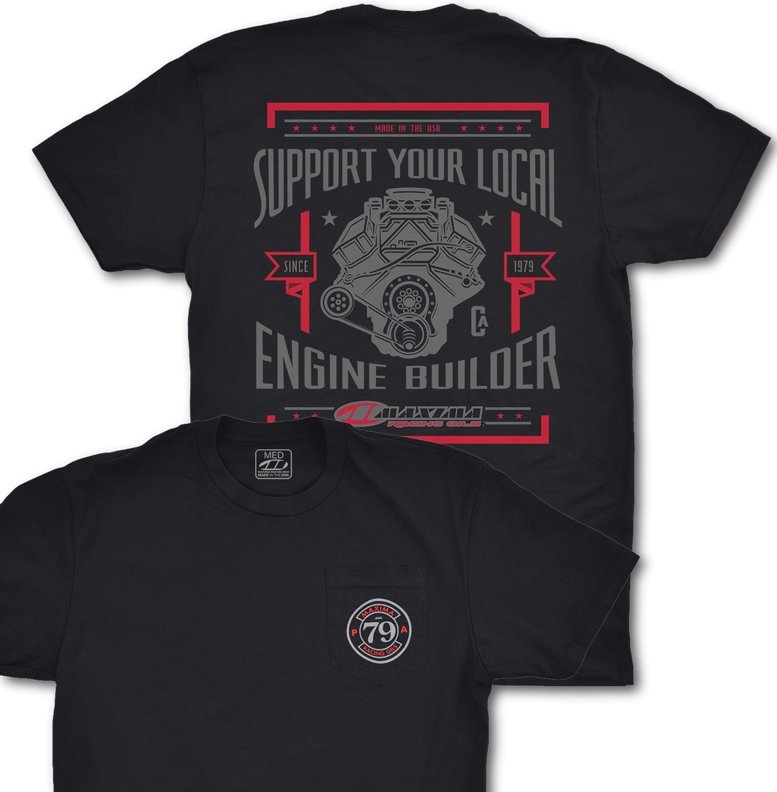 Футболка Maxima Short Sleeve Tee - ENGINE BUILDER [Black]
